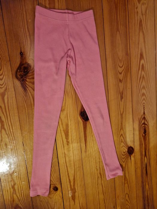 Legginsy prążek candy pink, Rozm. 128 ZRĘCZNE WYSTROJE