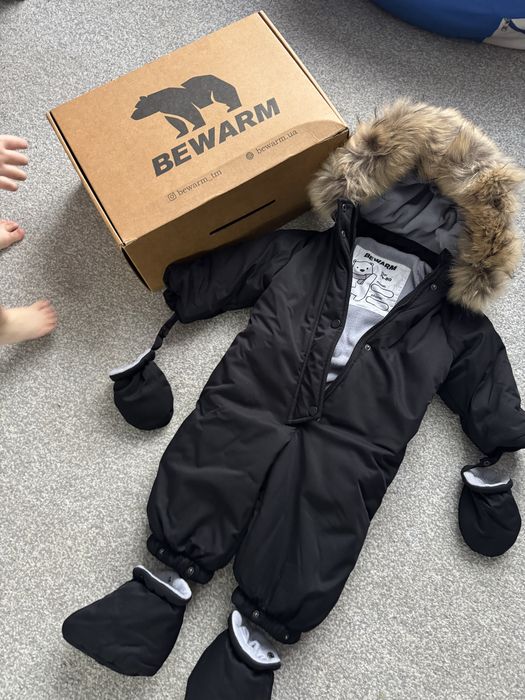 Чорний зимовий комбінезон bewarm