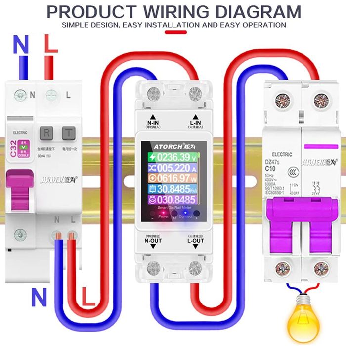 Smart Switch Tuya * AT2PW * 100A