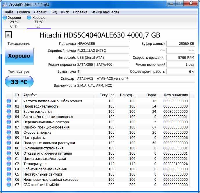 USB 3.0 жорсткий диск, HDD Hitachi Touro Desk DX3 на 4 терабайта TB