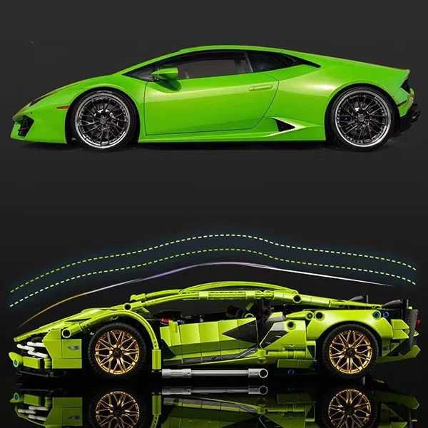 Конструктор Technic Lamborghini Sián FKP 37. Масштаб 1:14. 1283+ детал