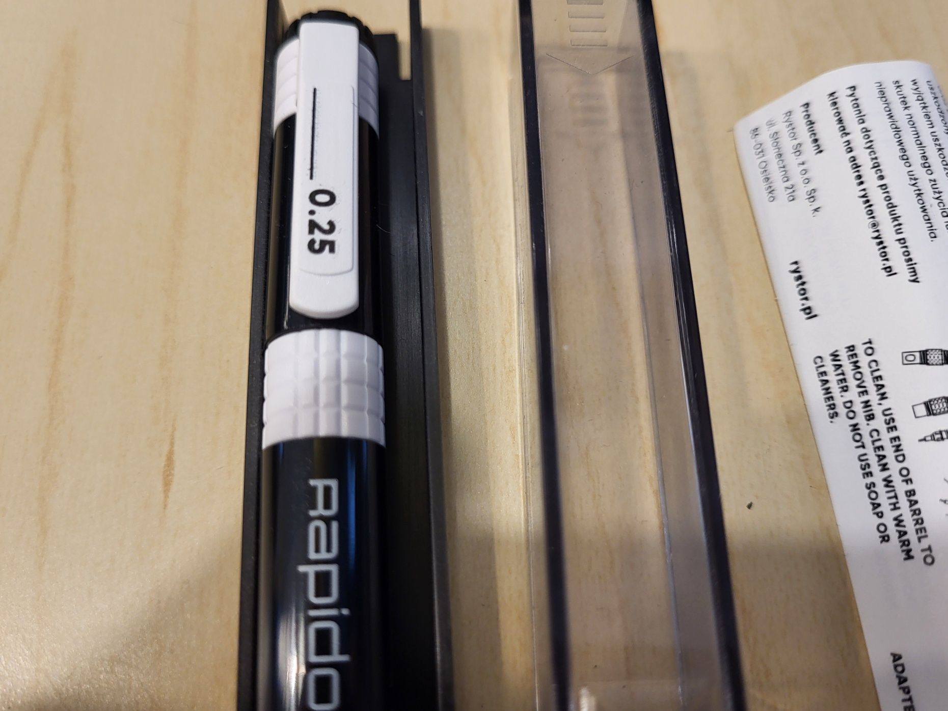 rapidograf Super Professional, Rystor 0,25 mm nowy