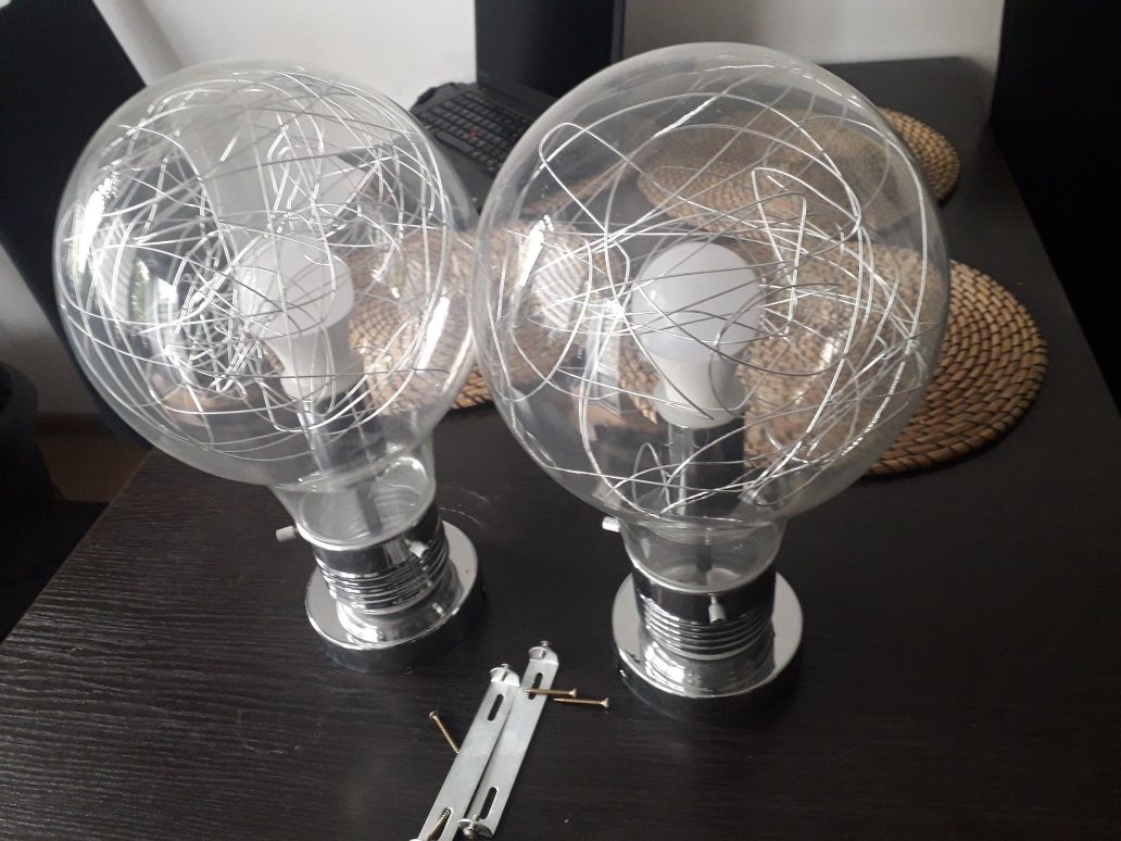 2x Lampa WOFI żarówka 21x37 cm bdb Obi