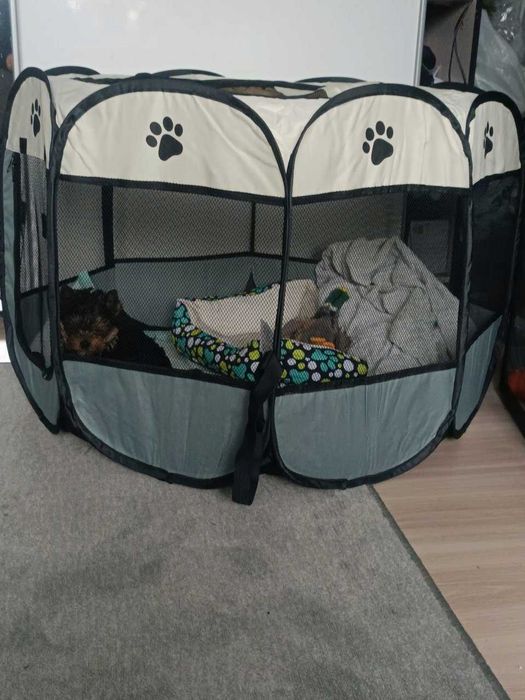 Składany Kojec dla psa kota królika Klatka dla zwierząt 75 cm L HIT!