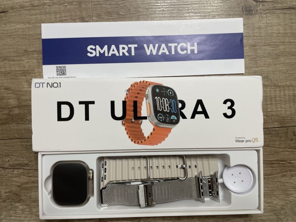 DT Ultra 3 Smartwatch Amoled Screen 4GB MP3 MP4 Bluetooth jak Apple