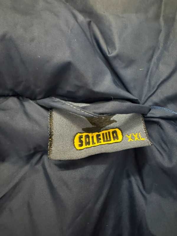 Salewa Vintage Down Puffer hodded Vest 80s 90s XXL stara kamizelka
