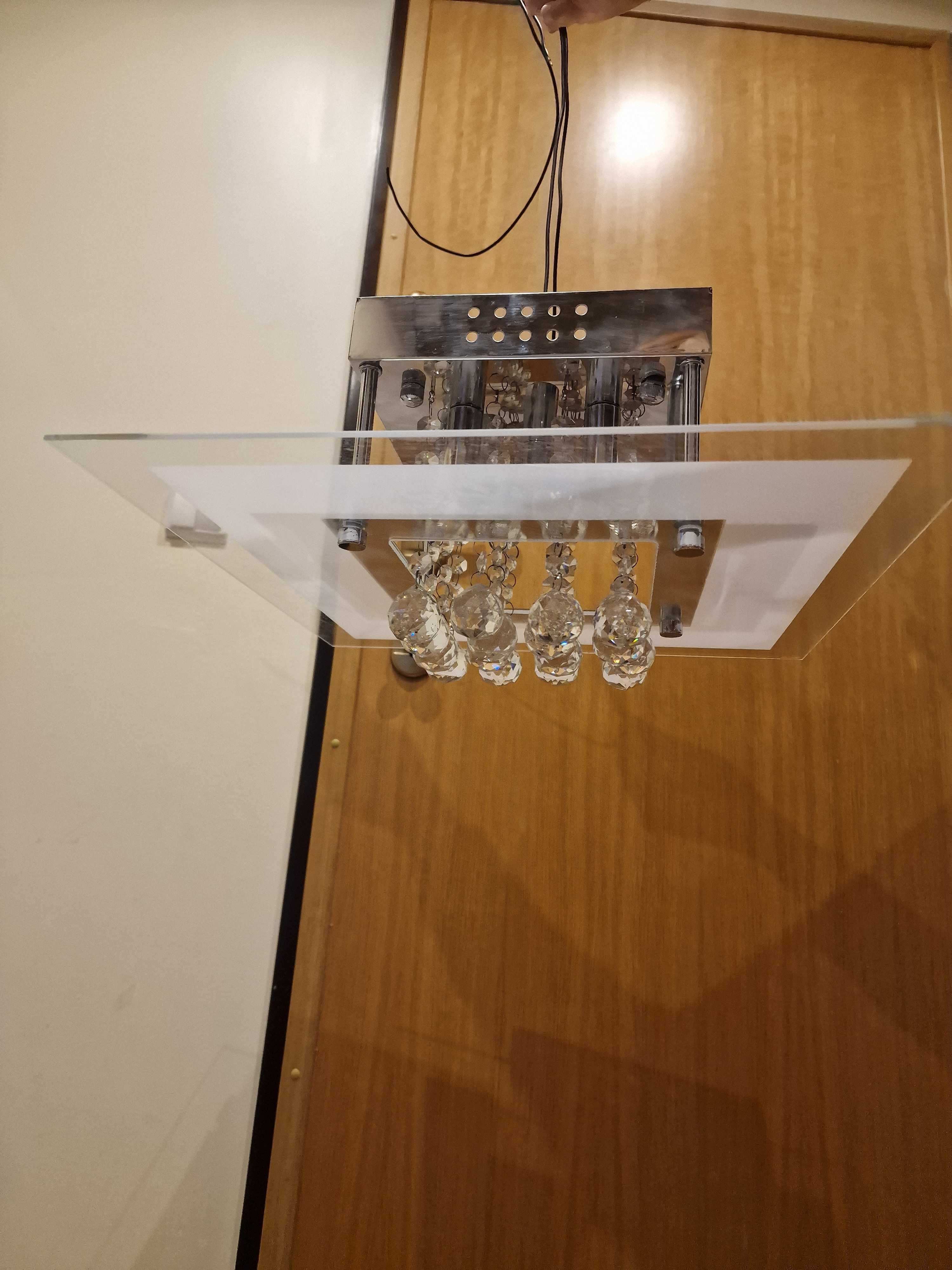 Candeiros de Teto LED - Linha moderna com Cristal (6 unidades)