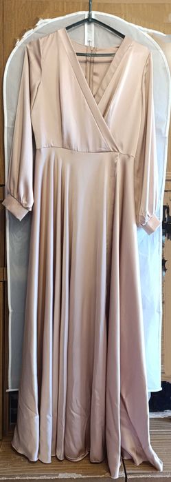 Сукня святкова атласна довга