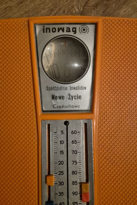 Waga osobowa łazienkowa INOWAG z czasów PRL