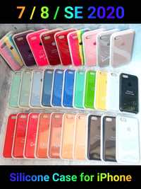 Чехол Silicone Case iphone 7, 8, чохол бампер для айфон 8