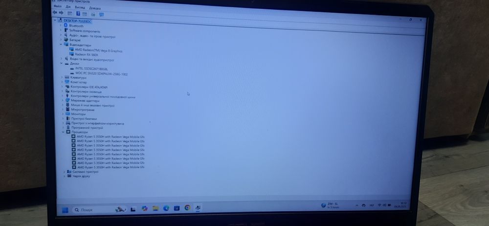 Asus /FHD/IPS/Ryzen 5 3550H/3.7 GHz/16 ГБ/SSD 180/Radeon rx 560x