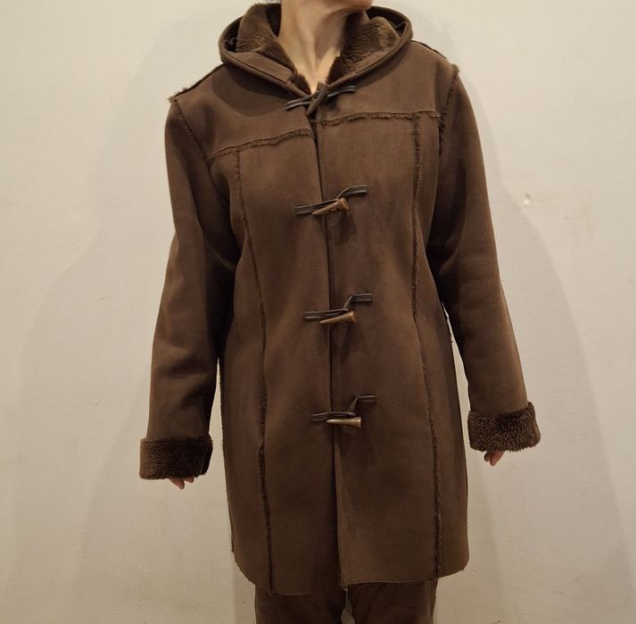 Kurtka kożuch brazowy