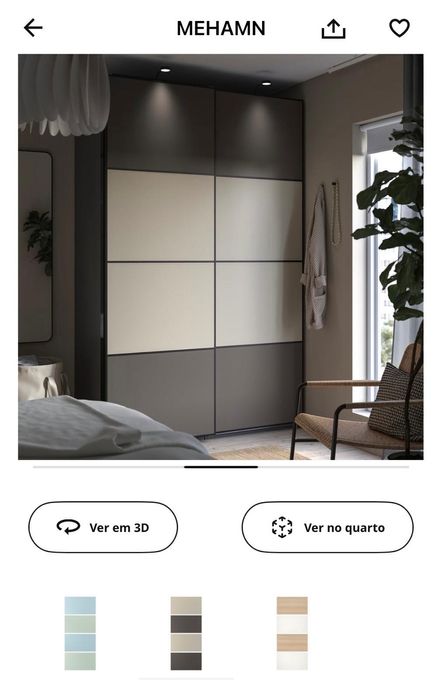 Painés/ Portas deslizantes Cinza Escuro/Bege Acinzentado