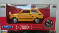 Maluch fiat 126p model autko metalowe 1:34