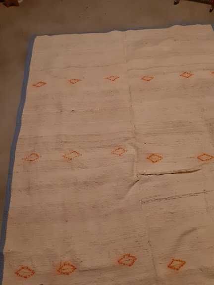 Liteiros/mantas novas e cobertor cor de laranja de lã