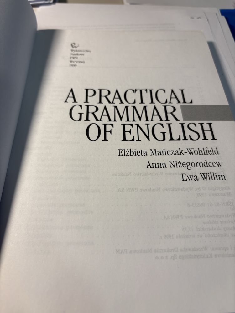 Podręcznik A practical grammar of English Mańczak PWN