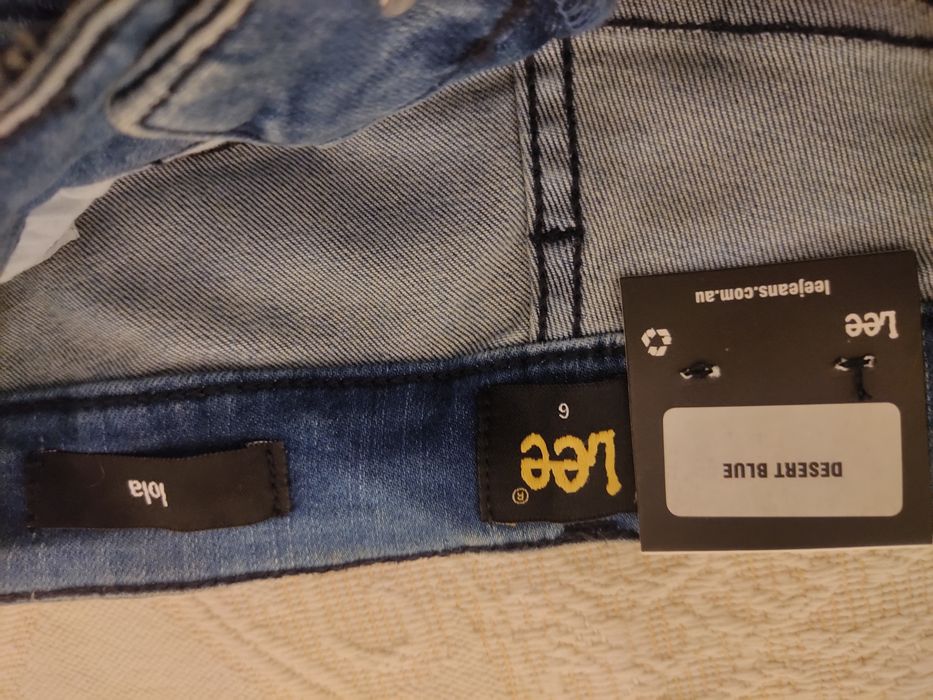 Calças ganga lee novas com etiqueta 25w 34 S