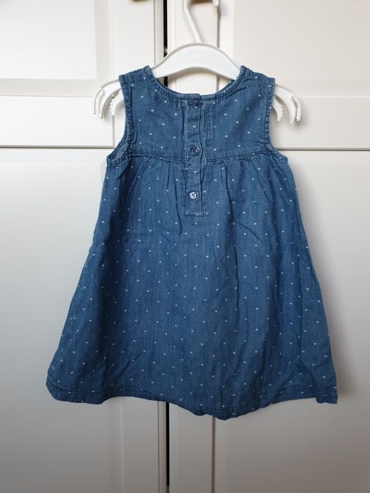 Sukienka jeansowe ze sweterkiem roz. 86