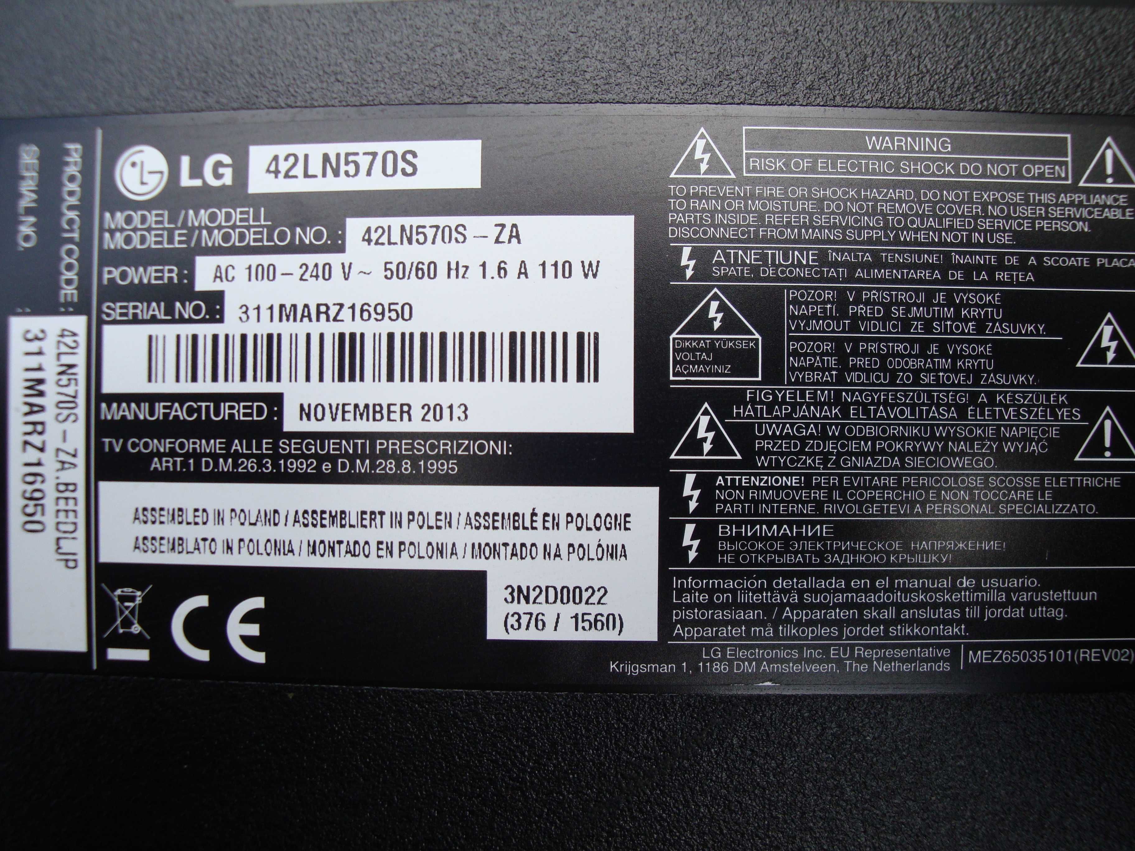 Podstawa do LG 42 LN570S
