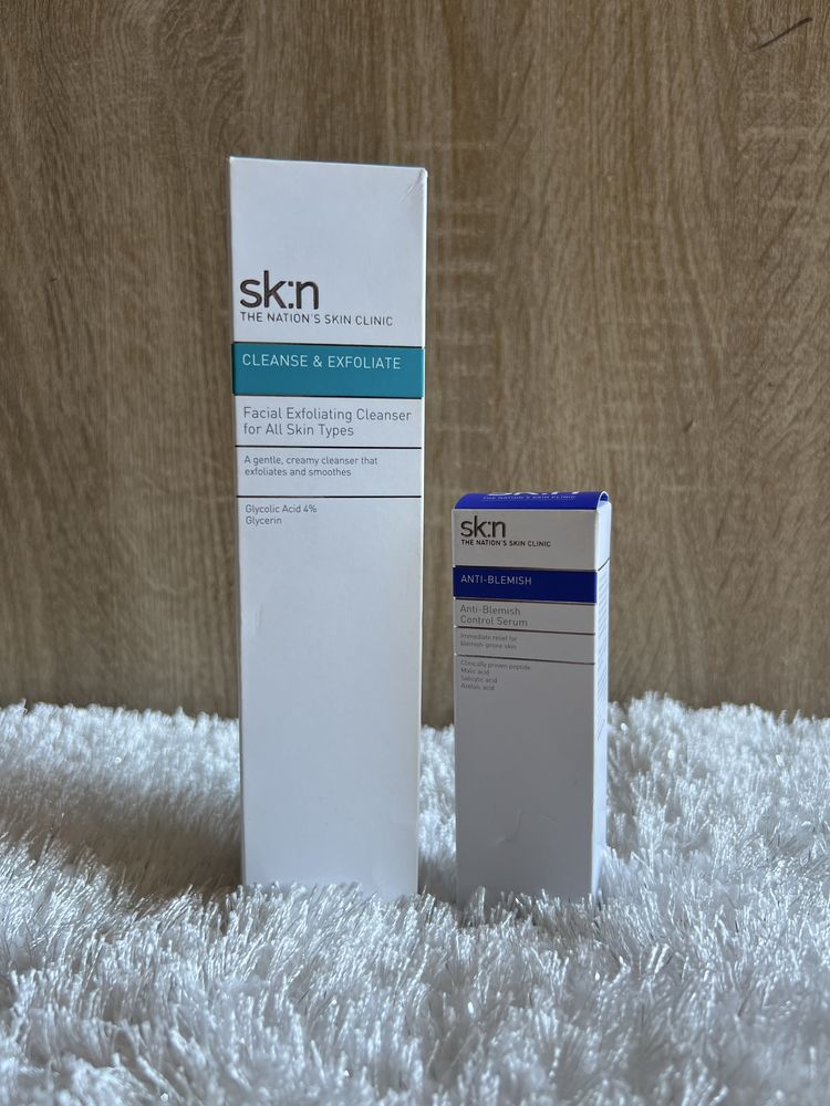 Zestaw kosmetykow do pielegnacji skin