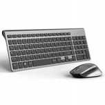 JOYACCESS Bezprzewodowa klawiatura i mysz, 2,4 Ghz UK