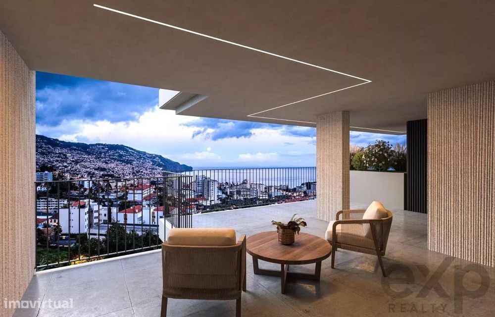 Apartamento T1 na Ilha da Madeira com Vista Mar e Baía do Funchal