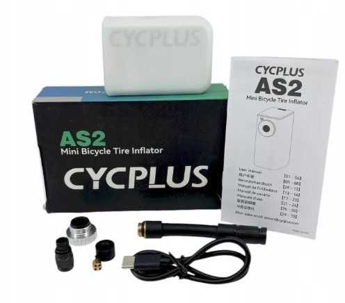 Malutka pompka elektryczna CYCPLUS AS2 lekka do kieszeni+WĘŻYK