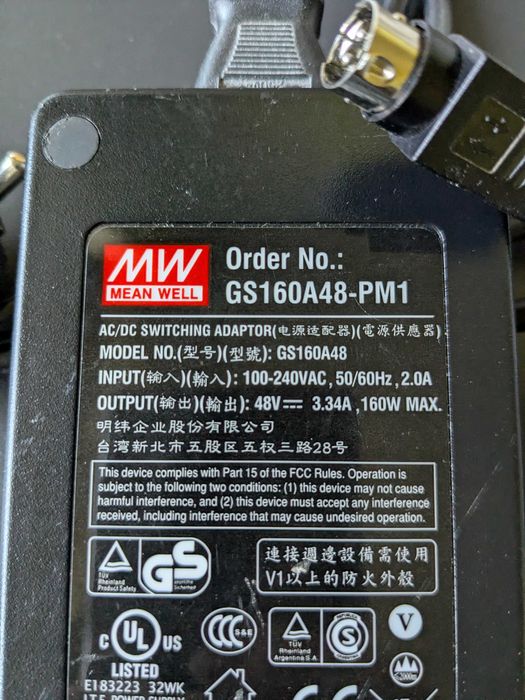 Блок живлення 48 Вольт 160 Вт Mean Well GS160A48