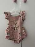 Body rampers sukienka z falbanami 80/86 Mini Me Handmade