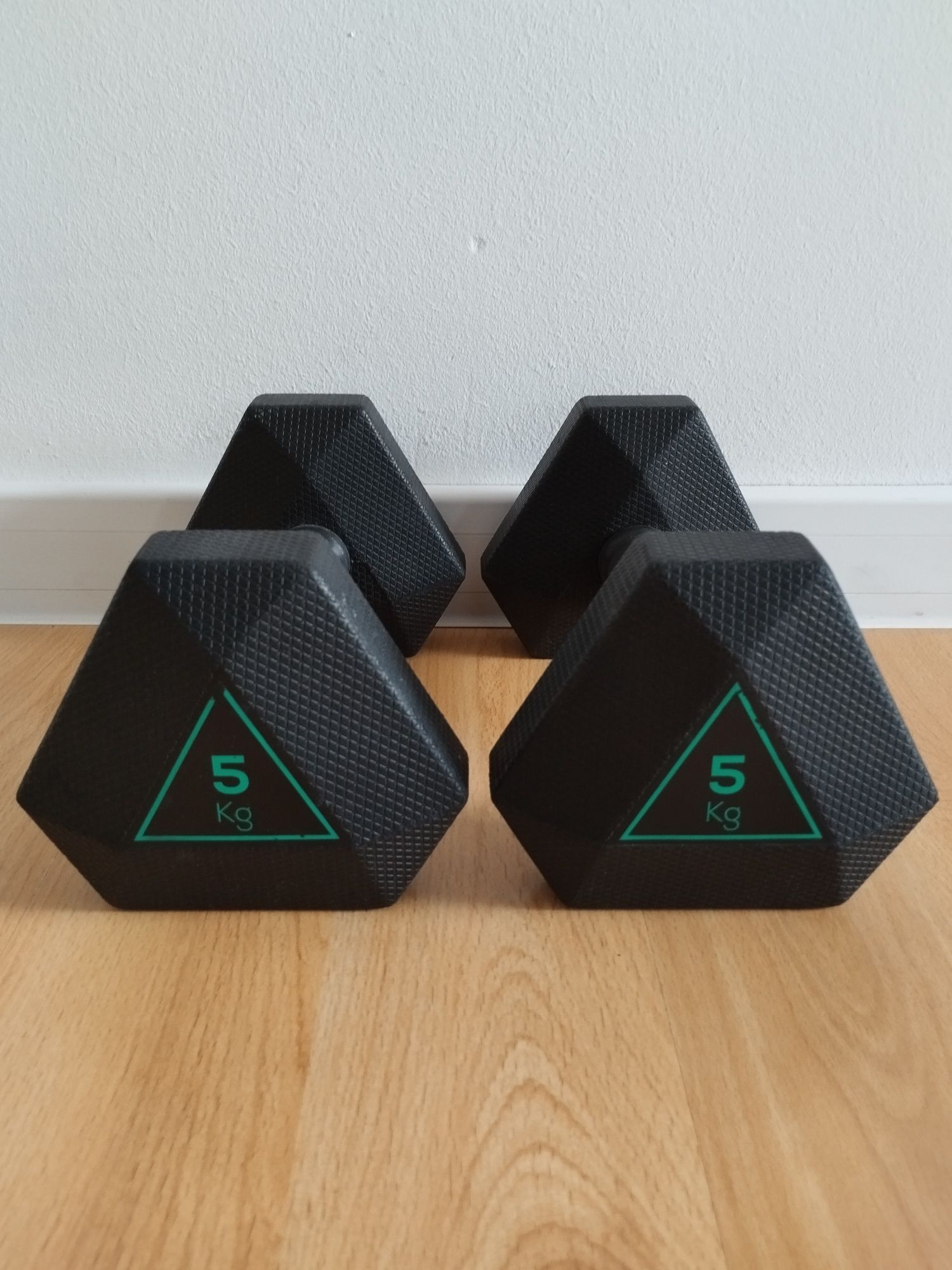 Hantle Hex Dumbbell 5Kg Decathlon Domyos