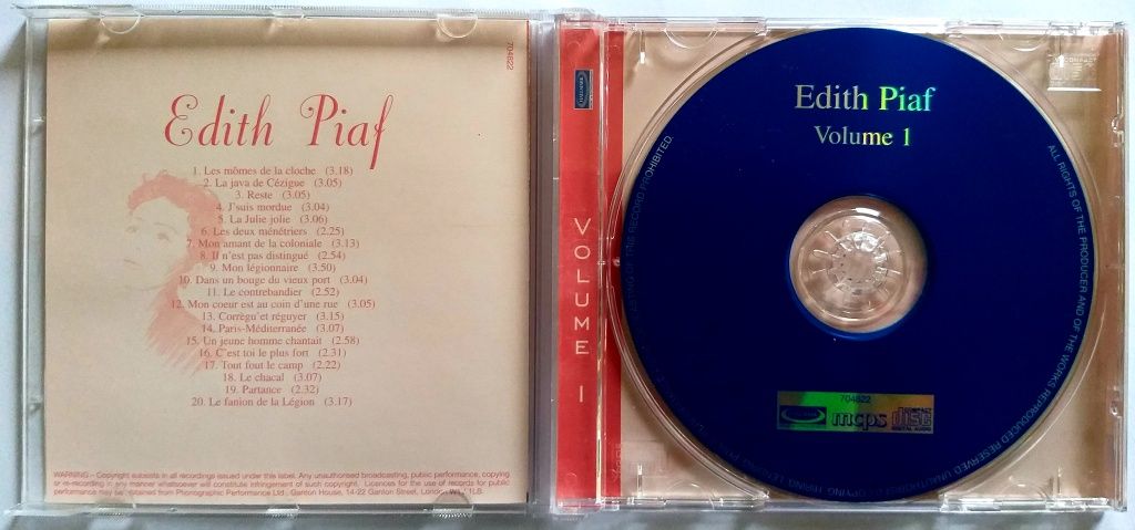 Edith Piaf Volume 1 2003r