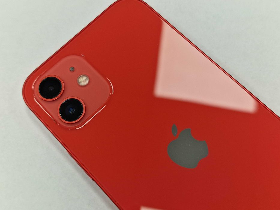 Iphone 12 64GB/ Red/ Bat 81%/ Grade A- / Gwarancja + ładowarka