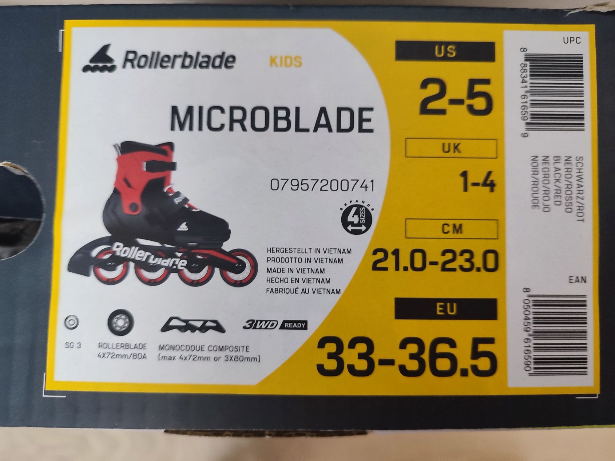 Дитячі ролики Rollerblade Microblade