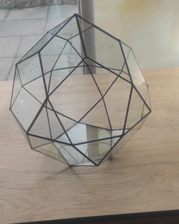 Флораріум геометричні форми скляна ручної роботи