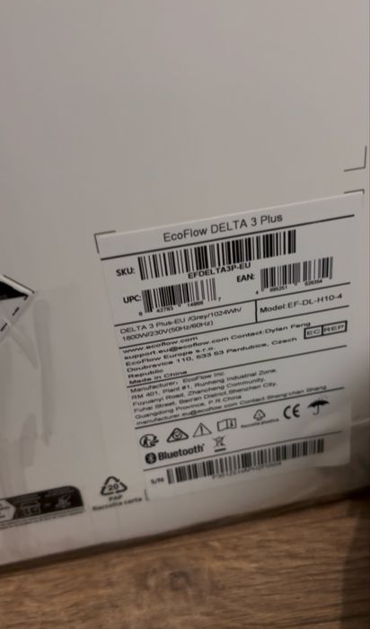 Зарядна станція EcoFlow Delta 3 Plus 1024 вт*год НОВІ ЄВРОПА