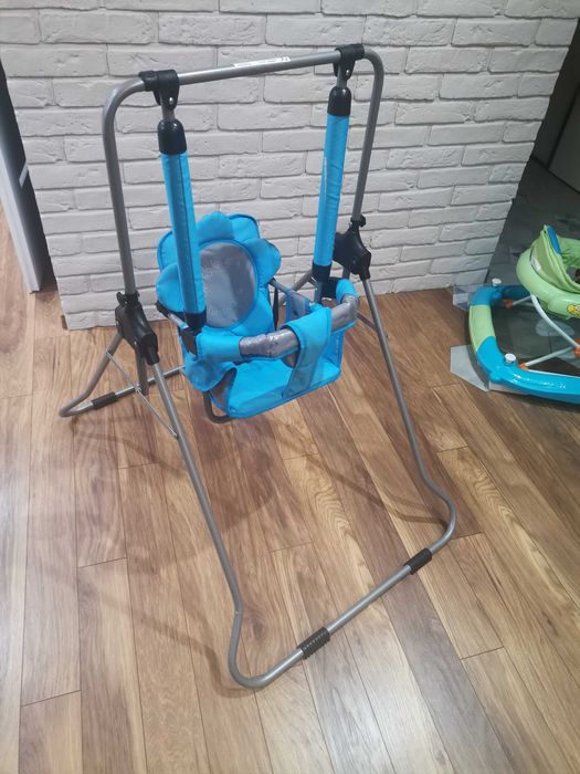 Pokojowa huśtawka dla dzieci do 20 KG Luna firmy Adbor Niebiesko szary