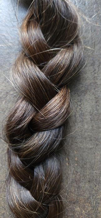 Włosy polskie warkocz 45cm 61gram