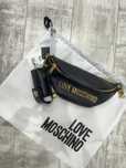 Nerka saszetka nowa love moschino czarna skóra