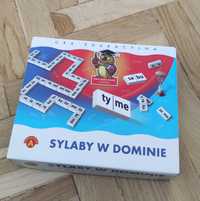 Sylaby w dominie domino gra edukacyjna