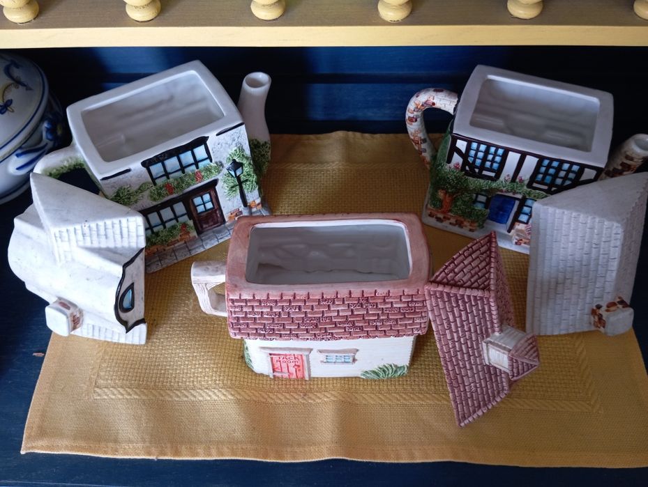 3 bules com tampa * apenas decorativo