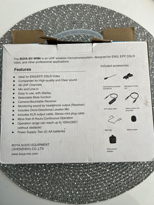 BOYA BY-WM6 mikrofony bezprzewodowe NOWE