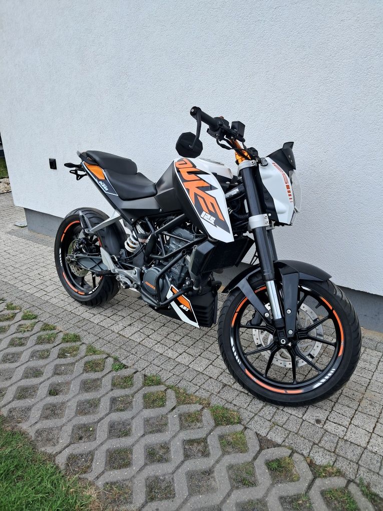 KTM DUKE 125, ABS, akcesoria, zarejestrowany