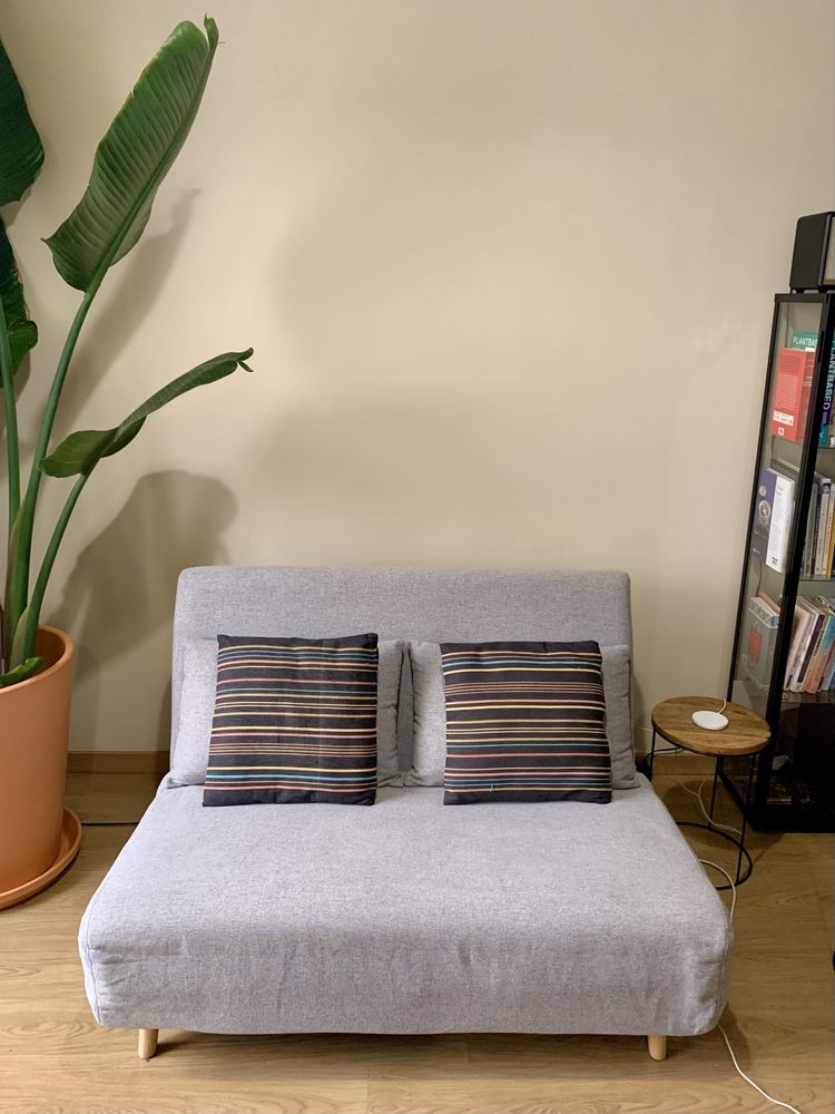 Sofá Cama Sklum cinzento