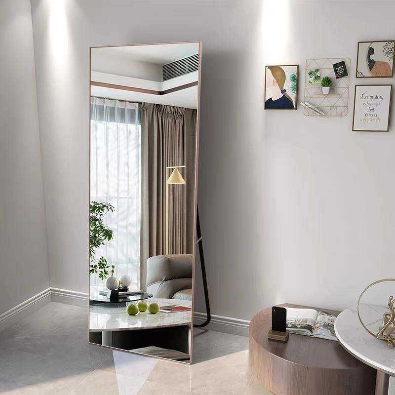 Lustro stojące lub wiszące  w metalowej ramie 165 x 50