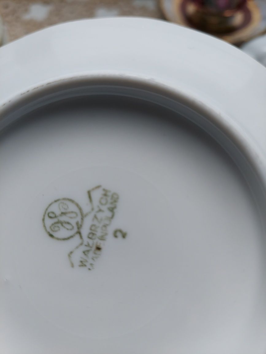 Wałbrzych trio,  zestaw śniadaniowy porcelana