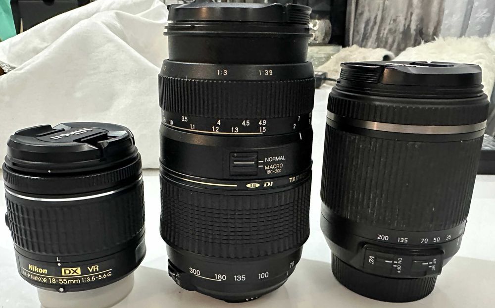 Lustrzanka Nikon D3300+ 3 obiektywy