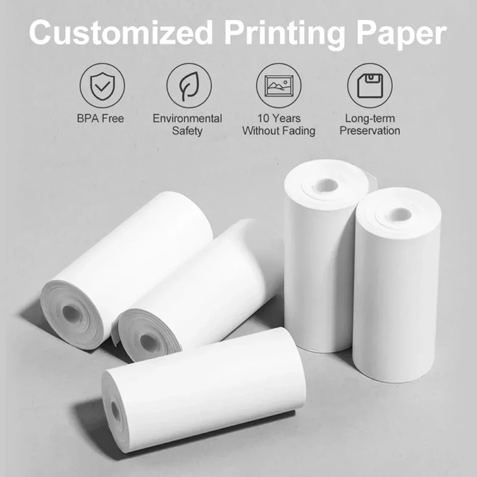 Rolo papel térmico impressora portátil 58mm NOVO