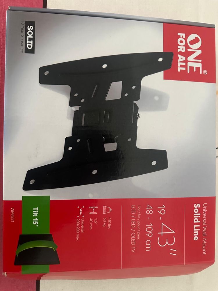 Tv e acessorio de fixação na parede - Novo