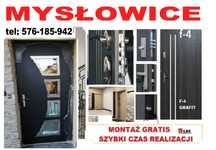 Drzwi WEJŚCIOWE- ZEWNĘTRZNE z montażem, metalowe i drewniane