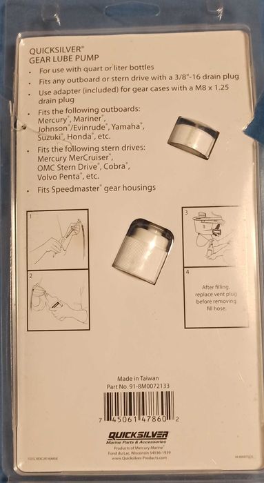 Bomba óleo, motor fora de bordo